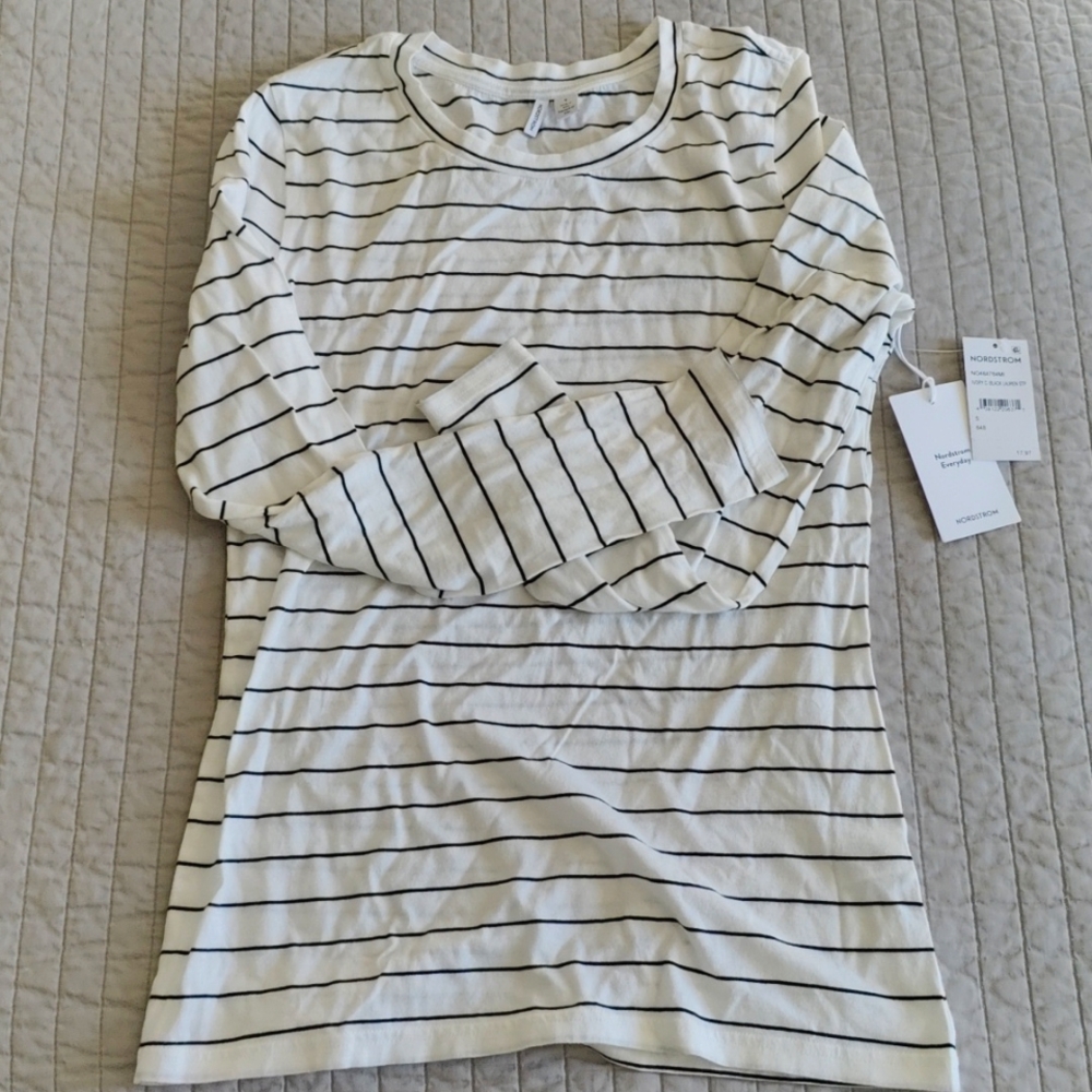 Nordstrom Rack Crewneck Long Sleeve Puma Cotton T-Shirt